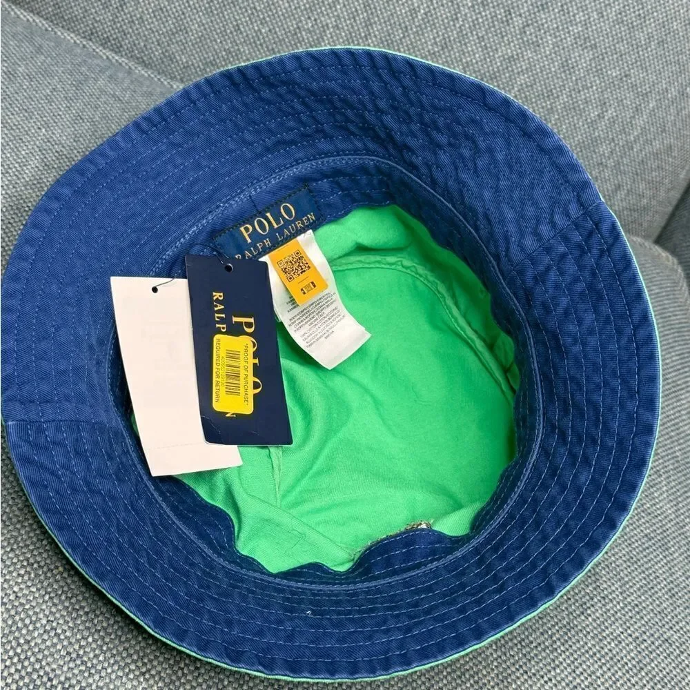 Polo Ralph Lauren Classic Bear Bucket Hat unisex size small/medium